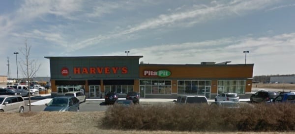 Harvey's and Pita Pit in Retail Plaza