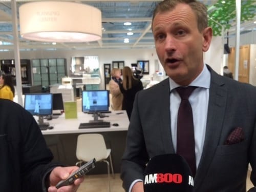 President of Ikea Canada, speaks to Windsor's news media