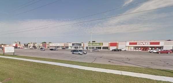 Retail plaza with Staples and Dollarama
