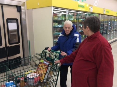 Connie received $500 from Skyline to take a resident grocery and clothes shopping