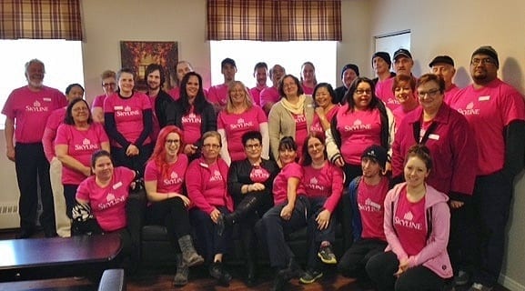 South central region field staff wear pink shirts