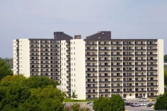 Two, eleven floor apartment building in Kingston