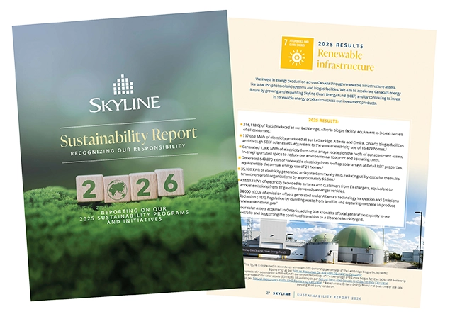 Skyline Sustainability Report Cover 2026