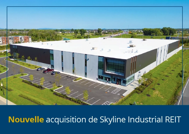 Nouvelle acquisition de Skyline Industrial REIT